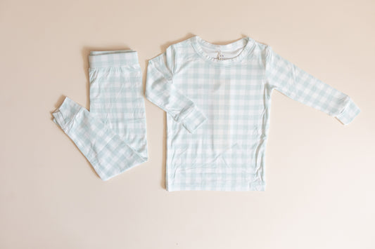 Mint Gingham Bamboo Two Piece