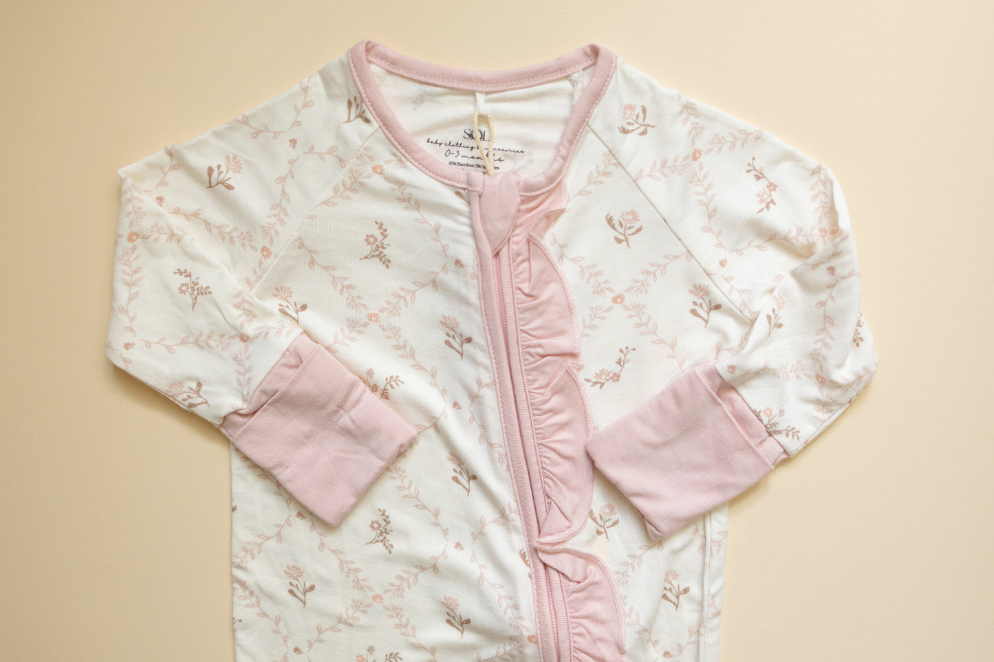 Vintage Rose Bamboo Romper