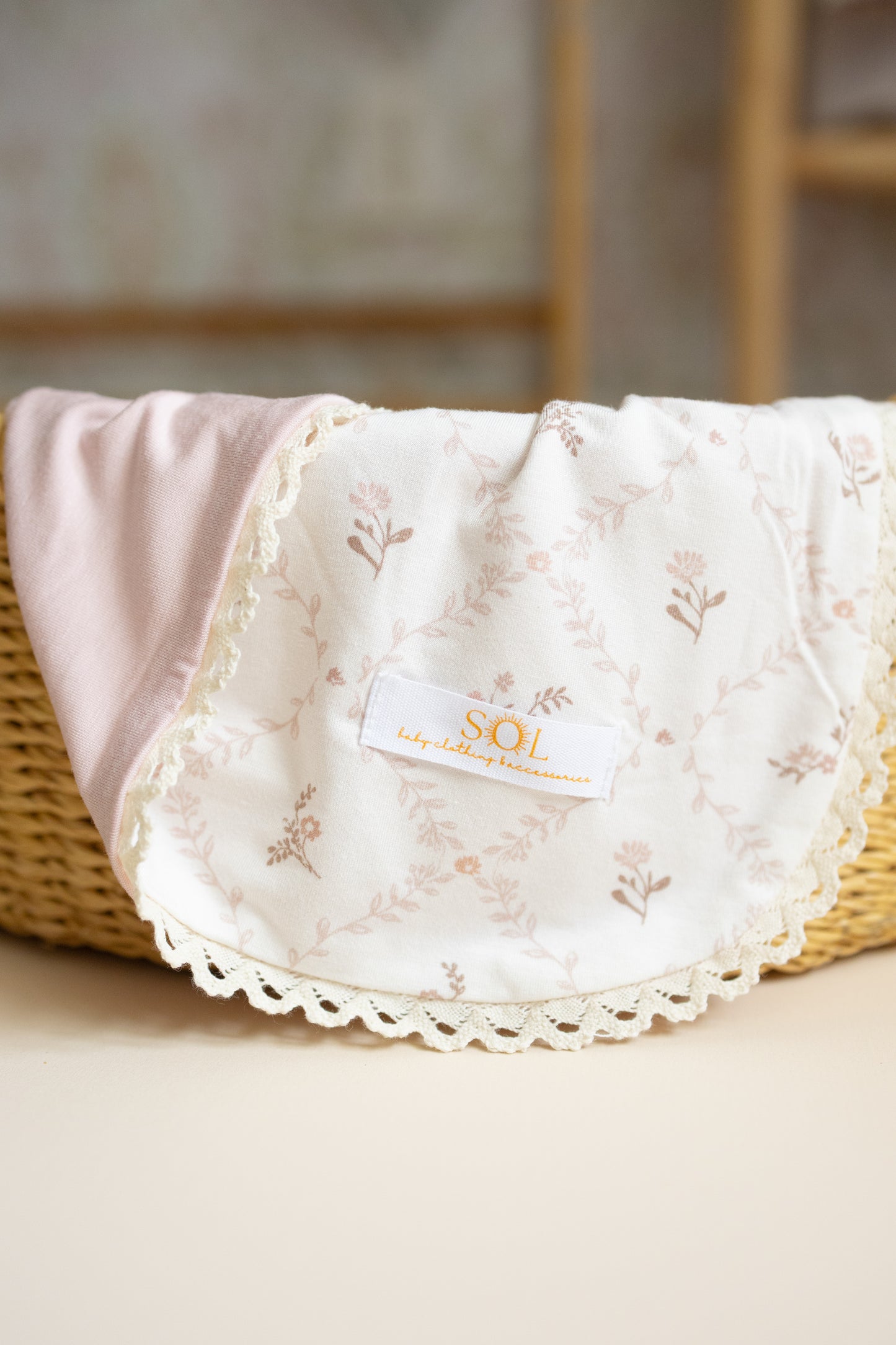 Vintage Rose Bamboo Blanket