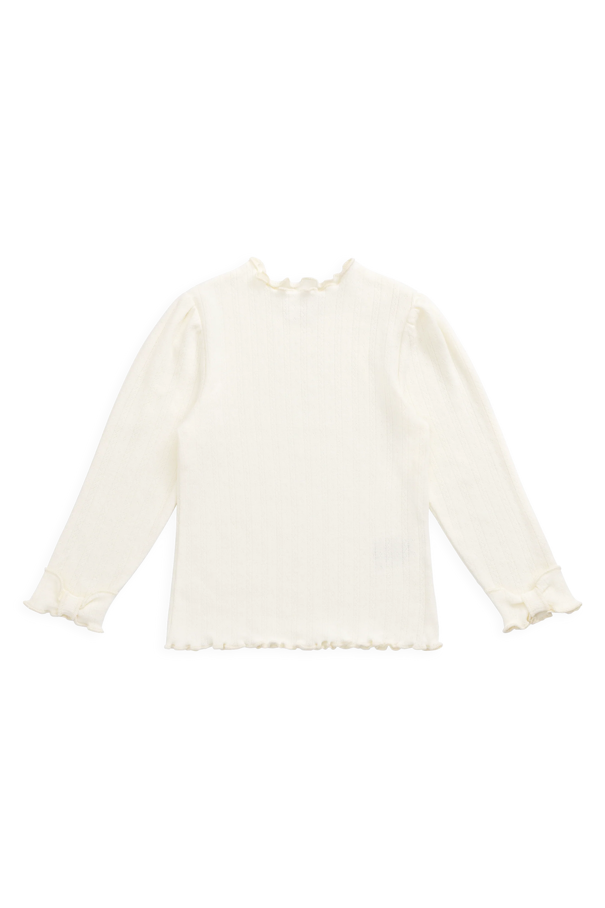 Organic Cotton Pointelle Top