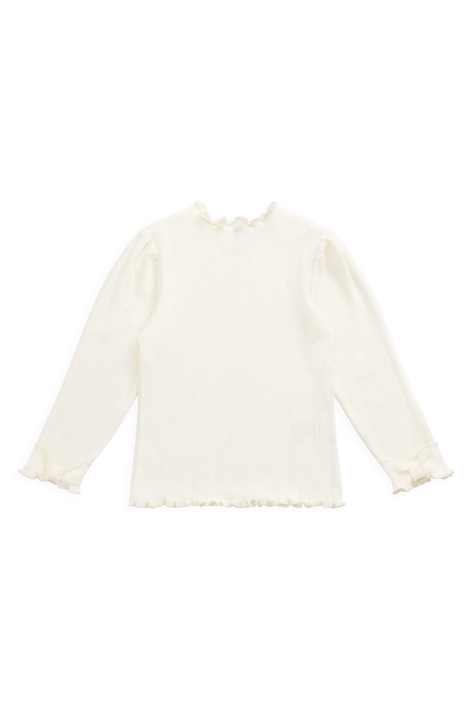 Organic Cotton Pointelle Top