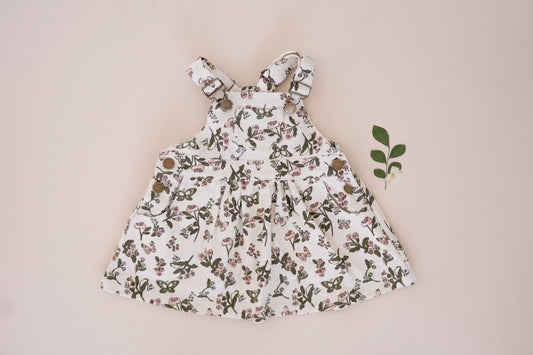 Butterfly Denim Overall Dress
