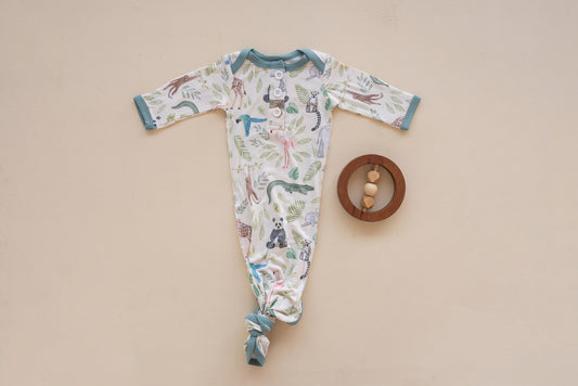 Zoo Bamboo Newborn Gown