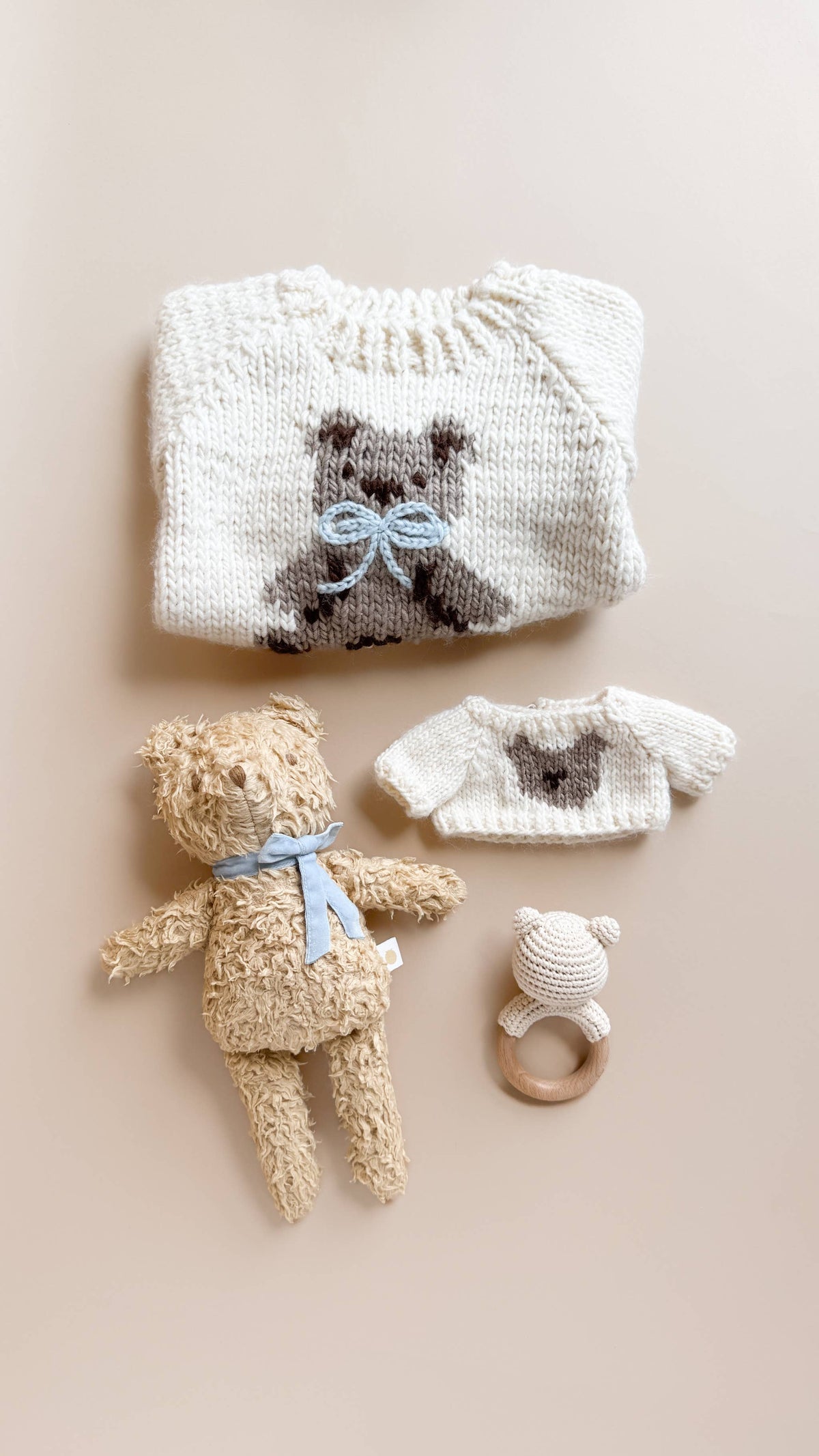 Blue Teddy Bear Cardigan