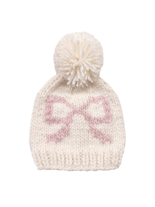 Bow Hat Pink Baby Kid Girl Beanie Fall Winter Accessories